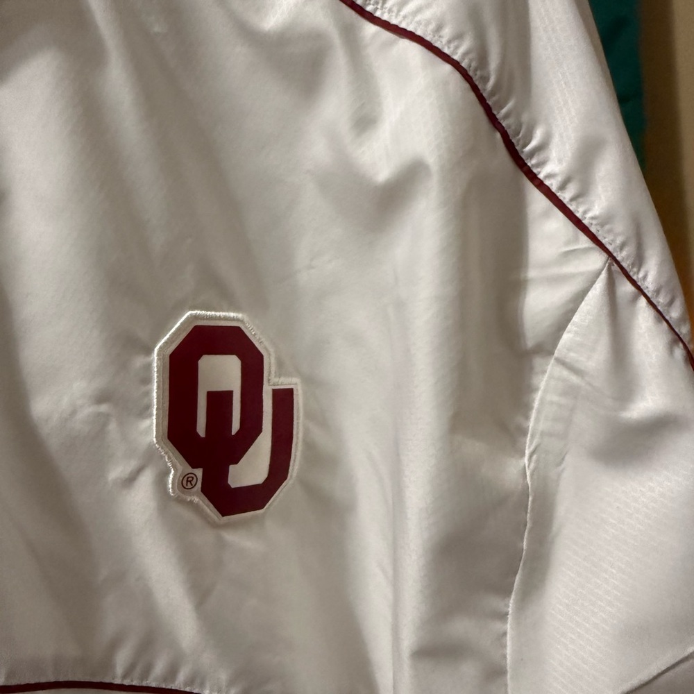 White Jacket with Red Logo OU